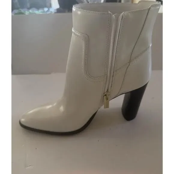 NEW Vince Camuto Epandra Leather White Cowboy Rodeo Gogo Disco Glam Boots Size 9 - Picture 7 of 13